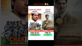 Chak de India vs gold movie Boxoffice collection comparison ( Shahrukh Khan vs Akshay Kumar ) || #yt