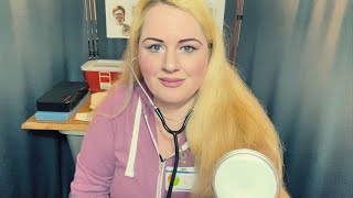 ASMR Doctor Role Play 🩺👩‍⚕️Physical exam and tetanus shot