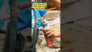 Pasang kompresor pakai alat las seadanya #serviceac #seputarac