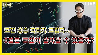 코인 상승 파티가 그립다.. 6월은 코인이 살아날 수 있을까? [비트코인 알트코인 분석]