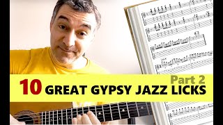 10 Great Gypsy jazz licks! Part 2