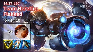 [ADC:⁠Team Heretics Flakked]Ezreal vs Miss fortune EUW Challenger Patch14.17✅