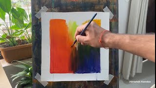 Abstract painting tutorial easy for beginners