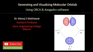 Generating and Visualizing Molecular Orbitals using ORCA & Avogadro software