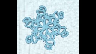 Tinkercad Holiday Snowflakes