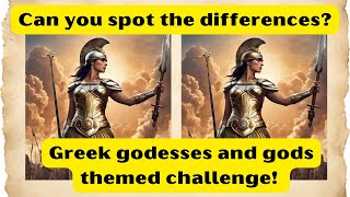 Greek Gods & Goddesses Spot the Difference Challenge | Test Your Observation Skills!