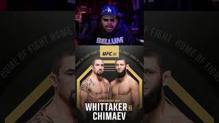 khamzat chimaev is out of fight with Robert whittaker!!!!!! #ufc #khamzatchimaev #robertwhittaker