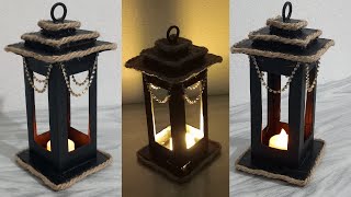 Beautiful and easy lantern craft:lantern with lamp box