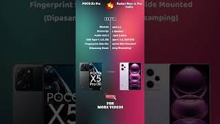 POCO X5 Pro VS Redmi Note 12 Pro India #shorts #videoshort #youtubeshorts