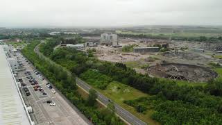 Rugeley power station air heaters demolition 24th June 2021