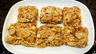 Chappati Flapjacks Recipe | Chewy and Nutty 👍 🔔