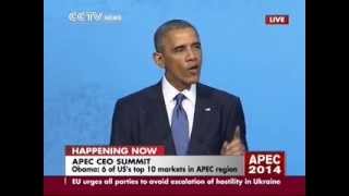 Obama 2of2 @APEC2014 CEO SUMMIT