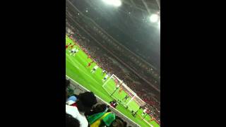 Ghana clip the bar @ Wembley!!! England v Ghana