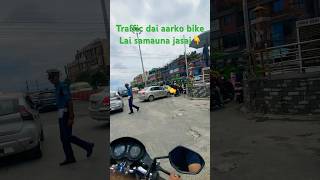 #viral #traffic dai aarko bike Lai samauna jasai #checking #tending