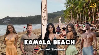 [4K] 🇹🇭 Walking Kamala Beach Serenity Discovering Phuket's Rainy Season Charm, Phuket, Thailand