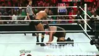 Randy Orton botches the RKO live on Raw