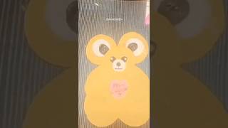 Cute and Easy Paper Teddy Bear Craft😱#papercrafts # short#viralshort