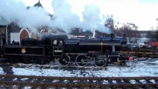 Launch day, Ivatt class 2, 46512 shunting at Aviemore yard.