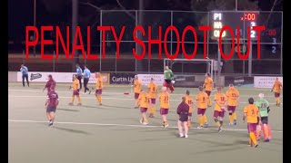 Penalty Shoot Out. Australian Mens Hockey. Over 50 Masters Div 1. Penalty shuttle playoff.