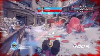 Overwatch:7 player kill in 30 seconds mei winter games