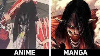 ANIME vs MANGA (cour 2) - ALL SCENES from Attack On Titan Season 4 Part 3 Cour 2