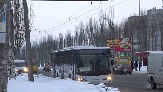 Bus Ataman B120 Anadolu Isuzu Citiport 12 in Cherkassy. Ukraine