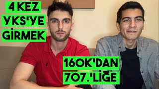 4 KEZ YKS'YE GİRMEK /NASIL DERECE YAPILIR? /4 SENENİN NETLERİ/ @salimkavukoglu  #ayt #tyt #yks