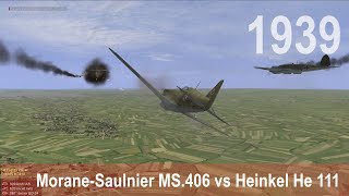 IL-2 1946:  Morane-Saulnier MS.406 vs Heinkel He 111