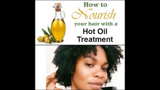 Hot Oil Treatment For Natural Hair In Winter ❄️ to prevent breakage and damaged hair /4a,4b.4c Hair/