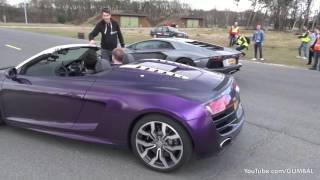 Lamborghini Aventador LP700 4   Dragracing on a closed Airfield!