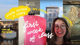 First Week of Classes in Italy Vlog | Study Abroad Archives Ep. 3 | Art Classes, Tour of Florence