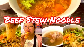 Amazing Delicious Beef Stew Noodle | Siu Mai with Fried Breadstick at Mr. Black coffee