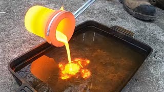 EXPERIMENT: LAVA vs Water. (Explosion)