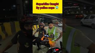 Loud Superbike Caught By Police Cops 😭😢😡 #viral #superbike #policecaught