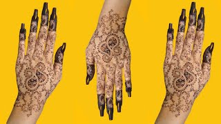 latest arabic mehndi with Attractive small leaves || latest trendy arabic mehndi design || henna