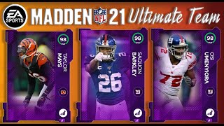 MUT 21 Power Up Expansion Returns! 12 NEW 98 OVR Upgrades Added Including Saquon & Taylor Mays!