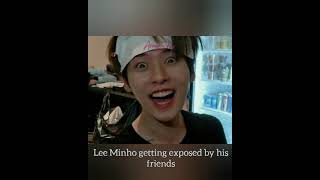 Minho's friends almost exposed Minho. #straykids #skz #stay #leeknow #leeminho #minho #kpop #shorts