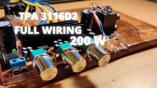 TPA3116D2 200 WATTS 2.1 AUDIO AMPLIFIER BOARD | FULL WIRING