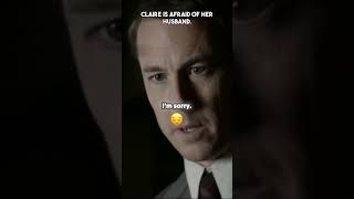 Outlander | Claire is afraid of her husband.  #netflixseries #timetravel #outlanderfans