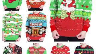 Ugly christmas sweater for women men unsex pullover 2020 fashion sweaters