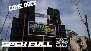 Lama tak Bangkit. Duta Suara Audio Cek Sound 12 sub & 8 line array RDW Profesional