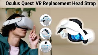 META Oculus Quest 2 & 3 Head Strap Replacement, Head Strap Only, Fits Quest 2 and Quest 3, VR Gaming