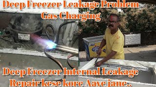 Haier 300 Liter Deep Freezer Internal Leakage Repair |Cooling Pipe Repair|Deep Freezer Gas Charging