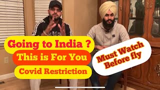 Covid Restrictions When Flying From Canada to India #covidrestrictions