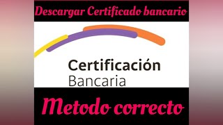 cómo descargar CERTIFICADO bancario de BANCOLOMBIA(LA FORMA CORRECTA)#bancolombia #certificado