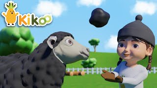 ⚫🐑Baa Baa Black Sheep | Lullaby| Nursery Rhymes and Kids |Colours Song |Preschool Songs @KikooClub