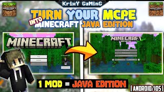 1 MOD TURN YOUR MCPE INTO JAVA EDITION | BEST ADDON TO CONVERT MINECRAFT PE INTO JAVA EDITION !