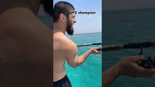 Islam Makhachev is out fishing in the Red Sea 🌊