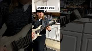 Aolian jam over Amb6b9/F chord | #guitar #shorts #guitarist #guitarsolo #Amb6b9 #chord