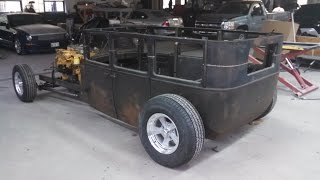 1927 Dodge Rat Rod 3" roof chop timelapse